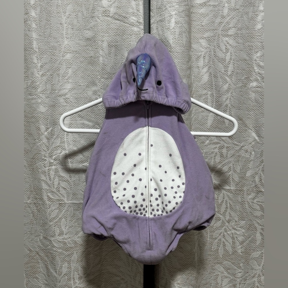 Carters 12 month lavender unicorn Halloween outfit
